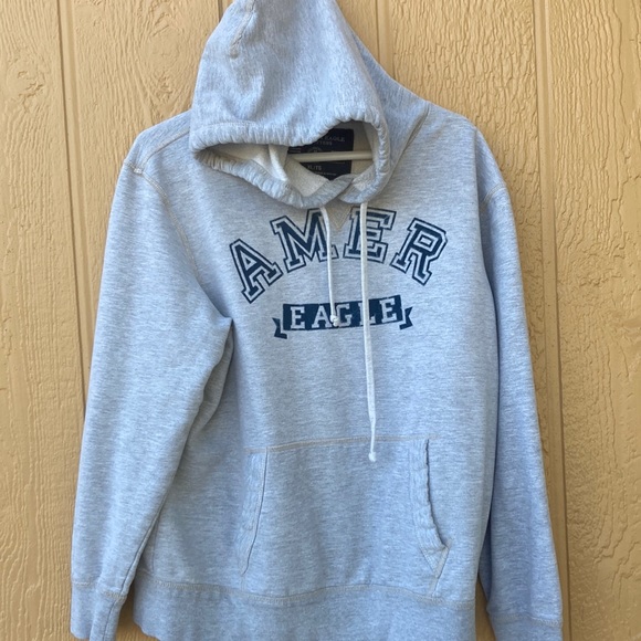 American Eagle Outfitters Other - American Eagle Hoodie Sweatshirt Graphic Gray Blue Size XL Athletic Fit